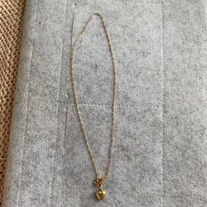 Vintage 90s Gold Heart Necklace